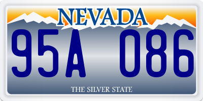 NV license plate 95A086