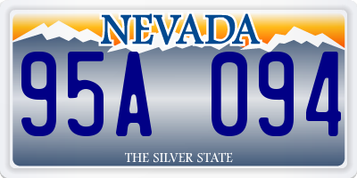 NV license plate 95A094