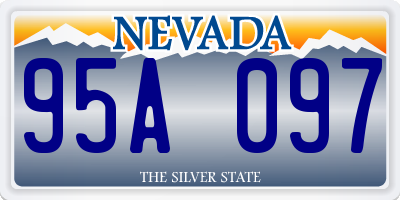 NV license plate 95A097