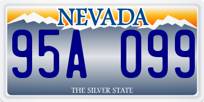 NV license plate 95A099