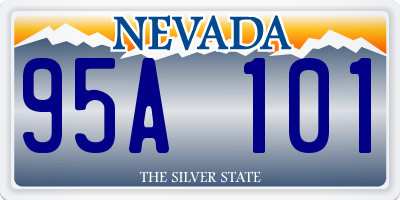 NV license plate 95A101