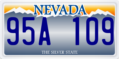 NV license plate 95A109