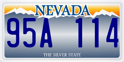NV license plate 95A114