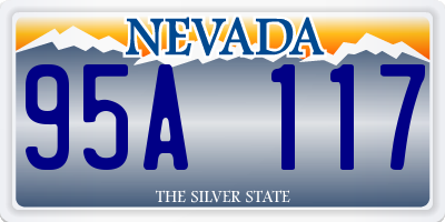 NV license plate 95A117