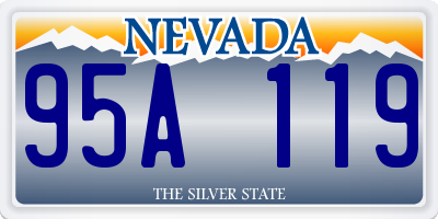 NV license plate 95A119
