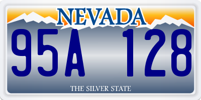 NV license plate 95A128