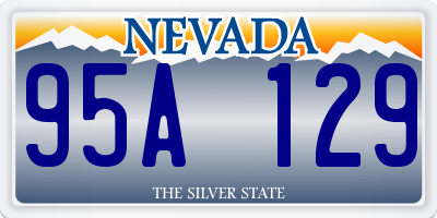 NV license plate 95A129