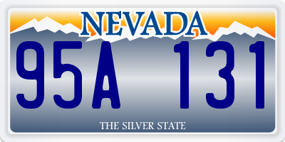 NV license plate 95A131