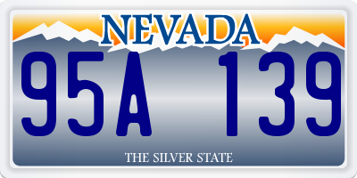 NV license plate 95A139