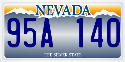 NV license plate 95A140