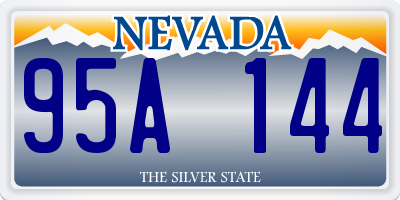 NV license plate 95A144