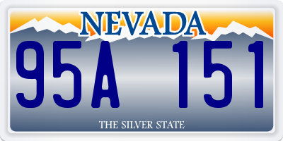 NV license plate 95A151