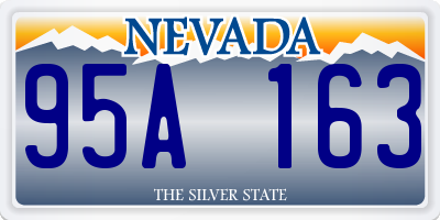 NV license plate 95A163