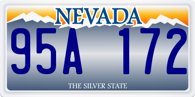 NV license plate 95A172