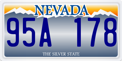 NV license plate 95A178