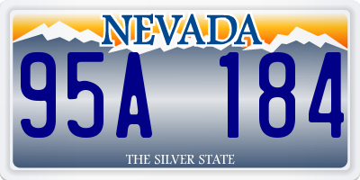 NV license plate 95A184