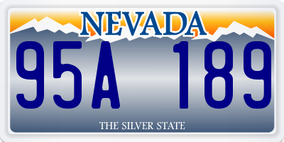 NV license plate 95A189