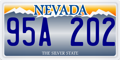 NV license plate 95A202