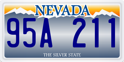 NV license plate 95A211