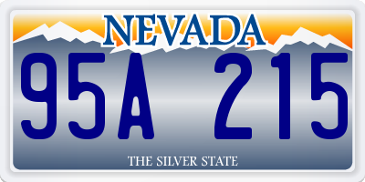 NV license plate 95A215