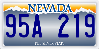 NV license plate 95A219