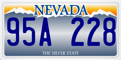 NV license plate 95A228
