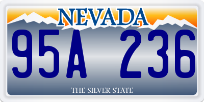 NV license plate 95A236