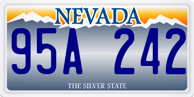 NV license plate 95A242