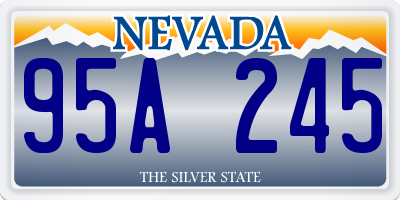 NV license plate 95A245