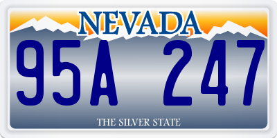 NV license plate 95A247
