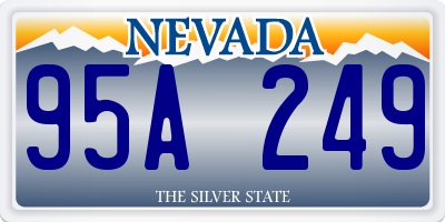 NV license plate 95A249