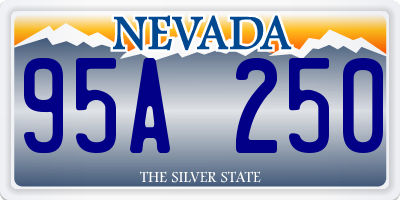 NV license plate 95A250