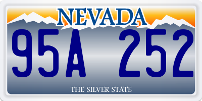 NV license plate 95A252