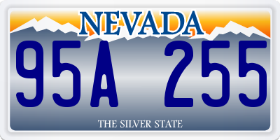 NV license plate 95A255