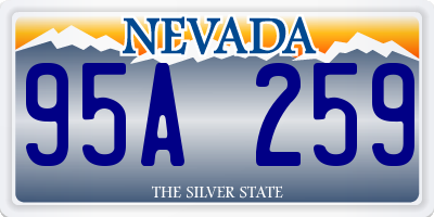 NV license plate 95A259