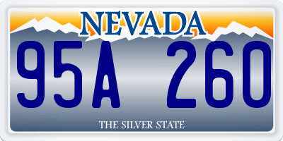NV license plate 95A260