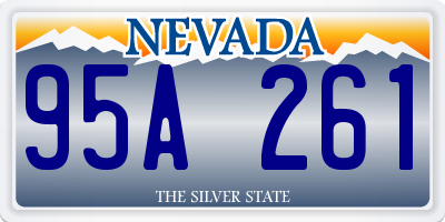 NV license plate 95A261