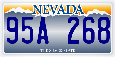 NV license plate 95A268