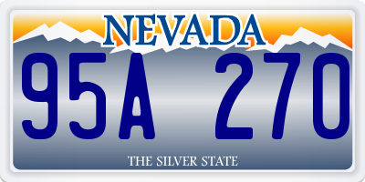 NV license plate 95A270