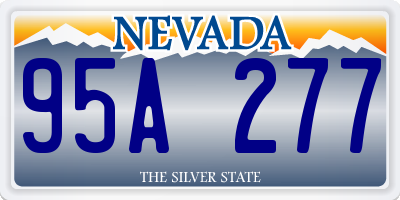 NV license plate 95A277