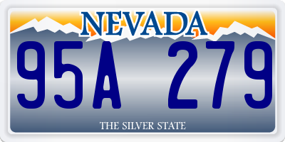 NV license plate 95A279