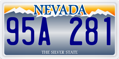 NV license plate 95A281