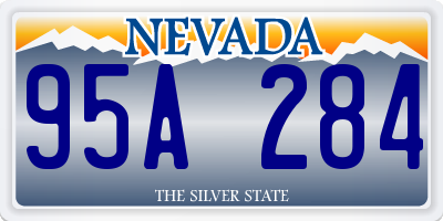 NV license plate 95A284