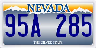 NV license plate 95A285