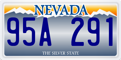 NV license plate 95A291
