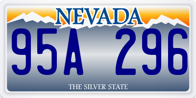 NV license plate 95A296