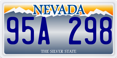 NV license plate 95A298