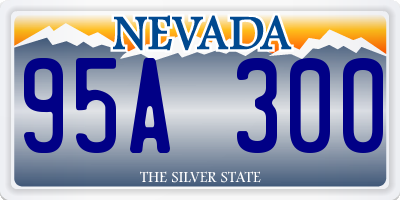 NV license plate 95A300