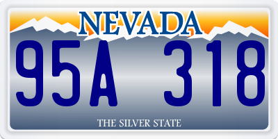 NV license plate 95A318