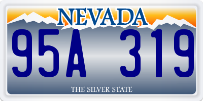 NV license plate 95A319